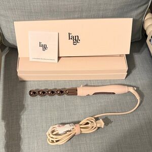 Lange Pink and Brown Hair Curler